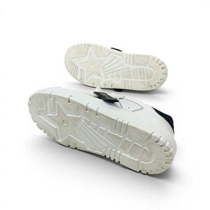 Dior Id Sneakers Leather Rubber White Black Logo Velcro — view 6