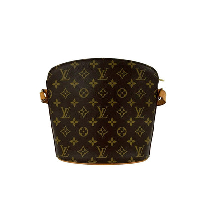 Louis Vuitton Vintage Drew Monogram Leather Shoulder Bag Pochette Brown — view 3