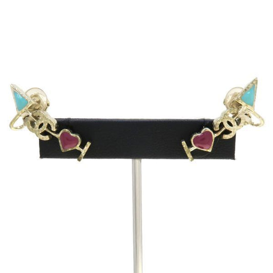 Chanel Earrings Brown