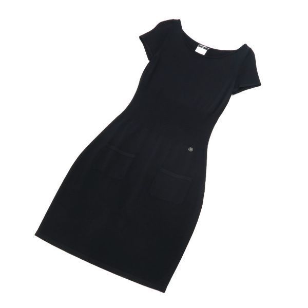 Chanel Knit Dress Black — view 3