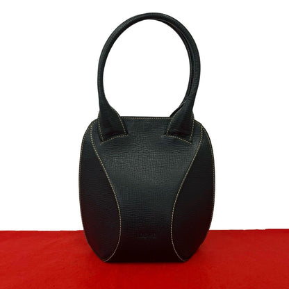Loewe Vintage Logo Embossed Leather Mini Tote Boston Bag Navy