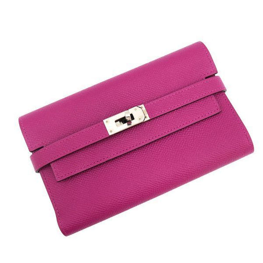 Hermes Kelly Wallet Purple