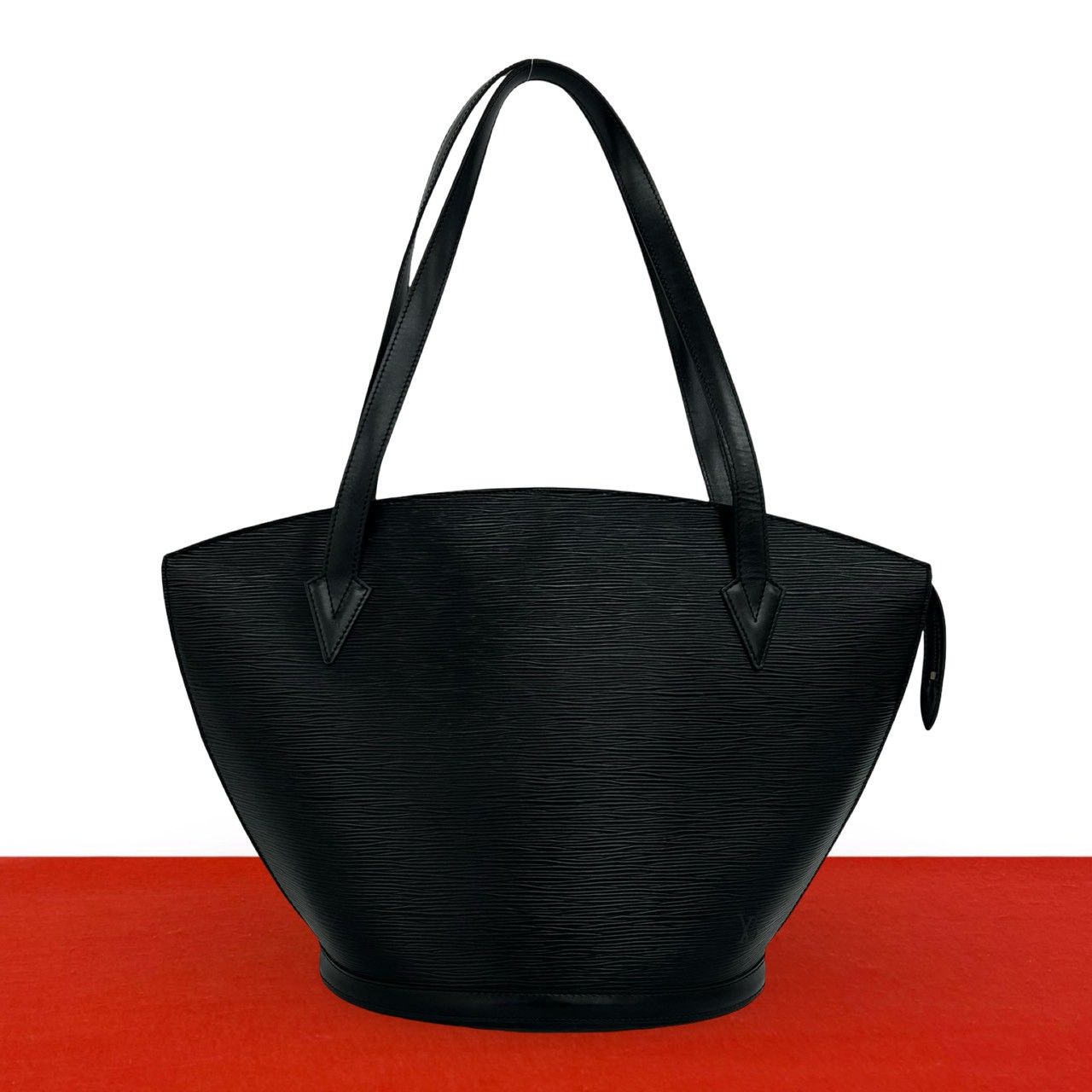 Louis Vuitton Vintage Saint Jacques Epi Leather Tote Shoulder Bag Noir