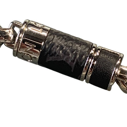 Louis Vuitton Bracelet Chain Monogram Eclipse Silver Black — view 3