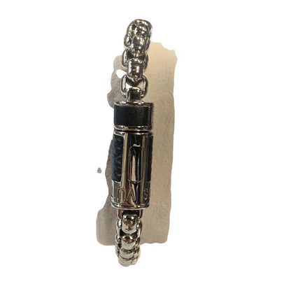 Louis Vuitton Bracelet Chain Monogram Eclipse Silver Black — view 7