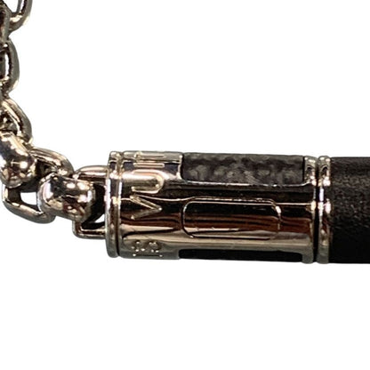Louis Vuitton Bracelet Chain Monogram Eclipse Silver Black — view 4