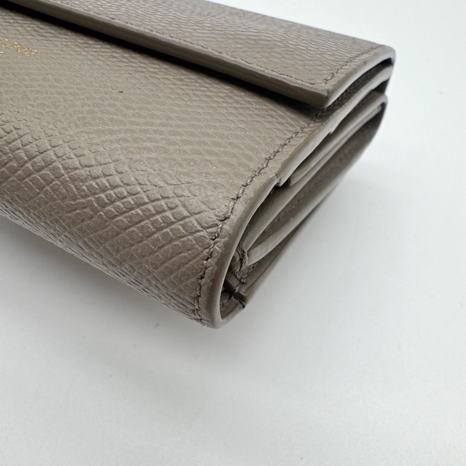 Celine Wallet Small Trifold Gray Leather — view 8
