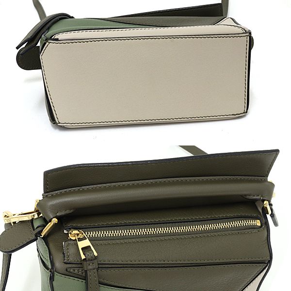 Loewe Puzzle Mini 2-Way Shoulder Bag Khaki Beige — view 4