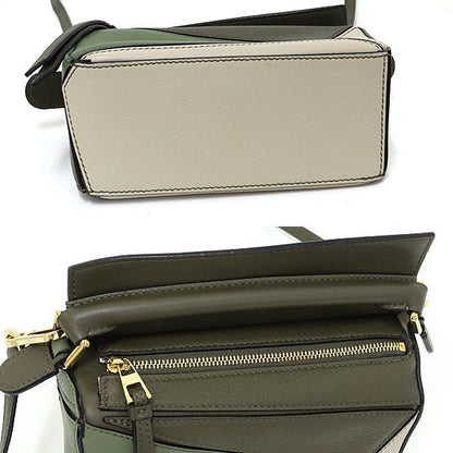 Loewe Puzzle Mini 2-Way Shoulder Bag Khaki Beige — view 4