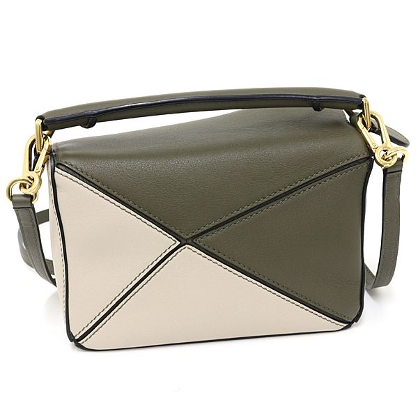 Loewe Puzzle Mini 2-Way Shoulder Bag Khaki Beige — view 2