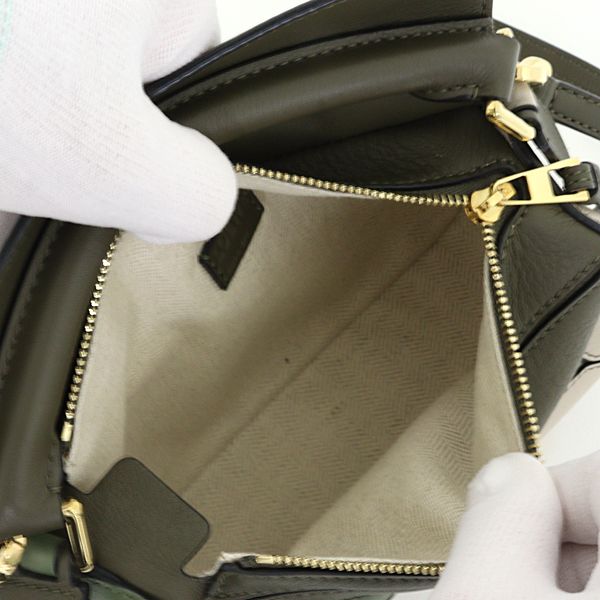 Loewe Puzzle Mini 2-Way Shoulder Bag Khaki Beige — view 5