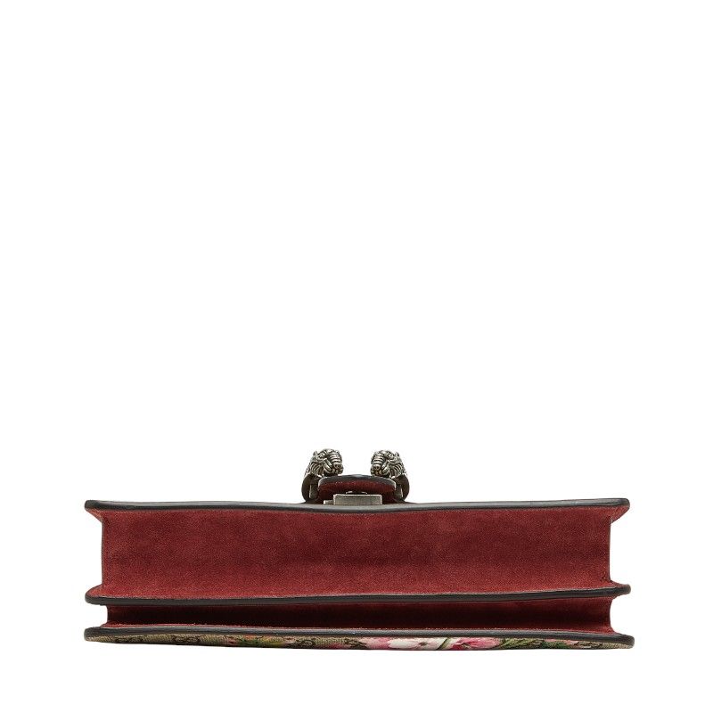 Gucci GG Supreme Blue Mus Dionysus Chain Shoulder Bag Beige Red Suede — view 3