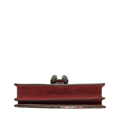 Gucci GG Supreme Blue Mus Dionysus Chain Shoulder Bag Beige Red Suede — view 3