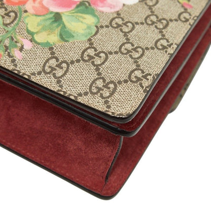 Gucci GG Supreme Blue Mus Dionysus Chain Shoulder Bag Beige Red Suede — view 6