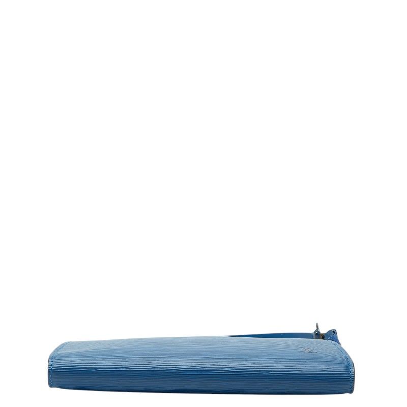 Louis Vuitton Epi Pochette Handbag Pouch Toledo Blue Leather — view 3