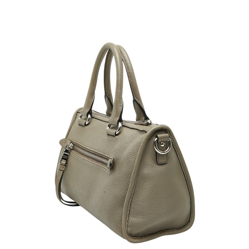Prada 2-Way Shoulder Bag Gray Leather — view 2
