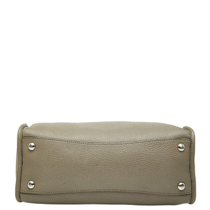 Prada 2-Way Shoulder Bag Gray Leather — view 3