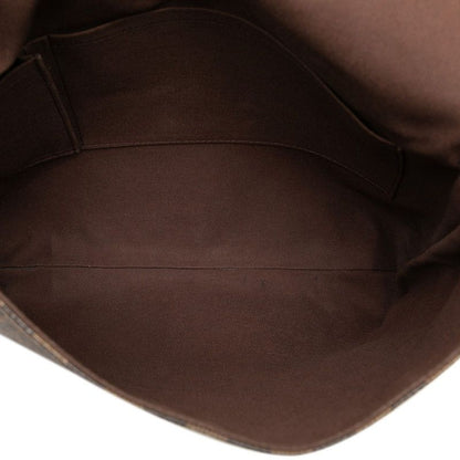 Louis Vuitton Damier Brooklyn MM Crossbody Shoulder Bag Brown Leather — view 4