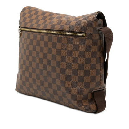 Louis Vuitton Damier Brooklyn MM Crossbody Shoulder Bag Brown Leather — view 2