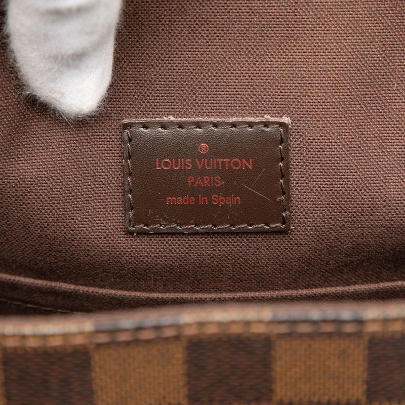 Louis Vuitton Damier Brooklyn MM Crossbody Shoulder Bag Brown Leather — view 5