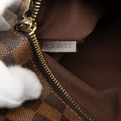Louis Vuitton Damier Brooklyn MM Crossbody Shoulder Bag Brown Leather — view 6