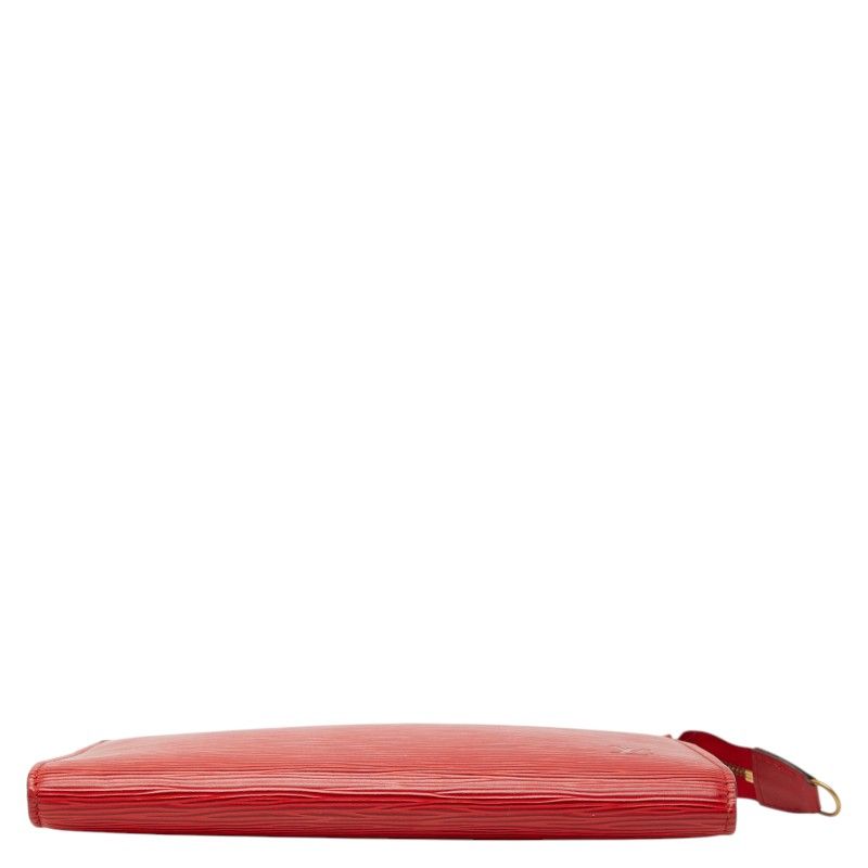 Louis Vuitton Epi Pochette Pouch Case Castilian Red Leather — view 3