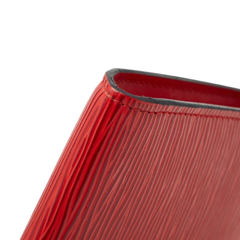 Louis Vuitton Epi Pochette Pouch Case Castilian Red Leather — view 4