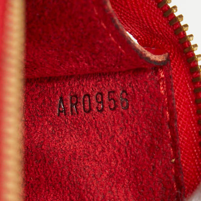 Louis Vuitton Epi Pochette Pouch Case Castilian Red Leather — view 8