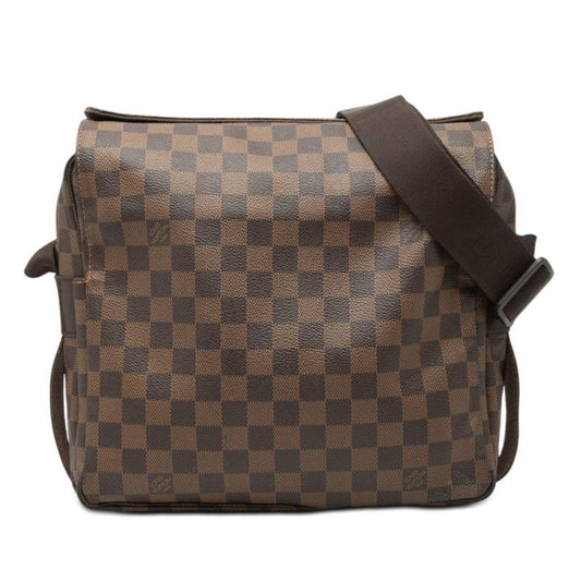 Louis Vuitton Damier Naviglio Shoulder Bag Brown