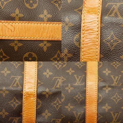 Louis Vuitton Monogram Keepall Bandouliere 60 Boston Bag 2-Way Brown Leather — view 9
