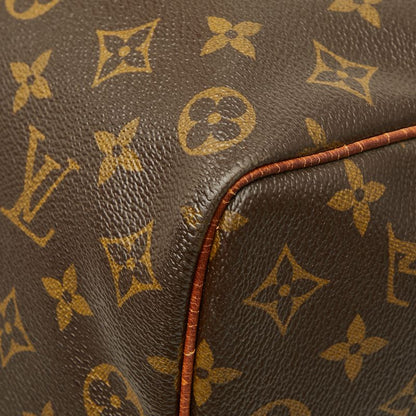 Louis Vuitton Monogram Keepall Bandouliere 60 Boston Bag 2-Way Brown Leather — view 4