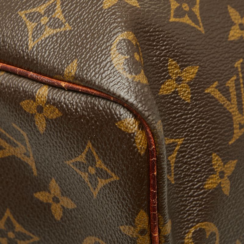 Louis Vuitton Monogram Keepall Bandouliere 60 Boston Bag 2-Way Brown Leather — view 5