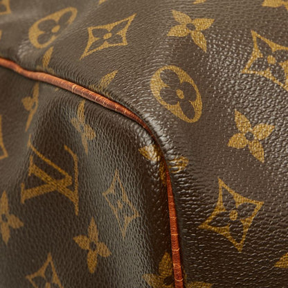 Louis Vuitton Monogram Keepall Bandouliere 60 Boston Bag 2-Way Brown Leather — view 7