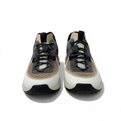Chanel Sneakers Suede Leather Fabric Multicolor Mesh CC Logo — view 2