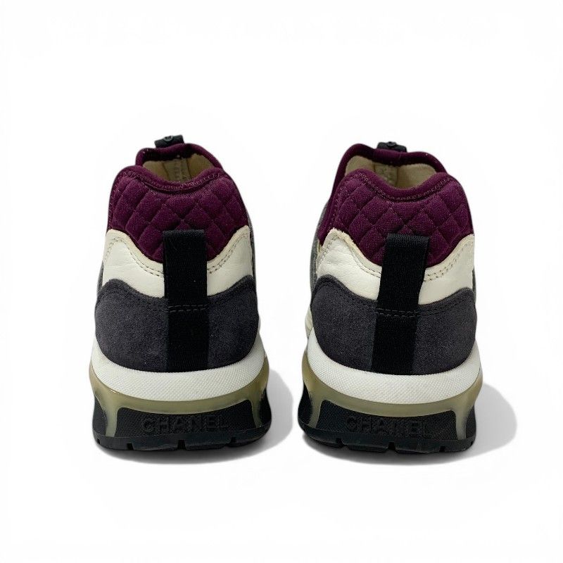 Chanel Sneakers Suede Leather Fabric Multicolor Mesh CC Logo — view 5