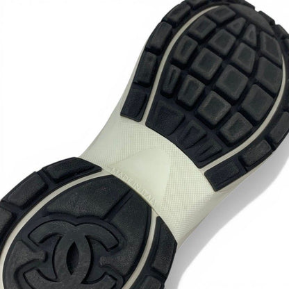 Chanel Sneakers Suede Leather Fabric Multicolor Mesh CC Logo — view 8