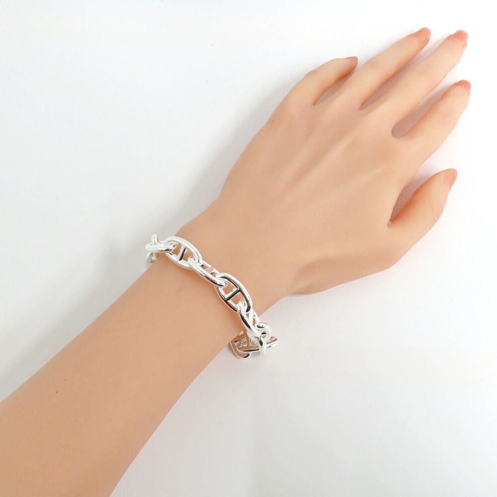 Hermes Bracelet Chaine D'ancre GM 15 Links Construction Silver — view 9