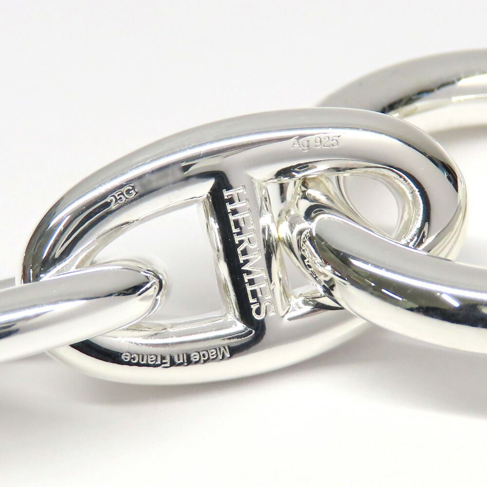 Hermes Bracelet Chaine D'ancre GM 15 Links Construction Silver — view 7