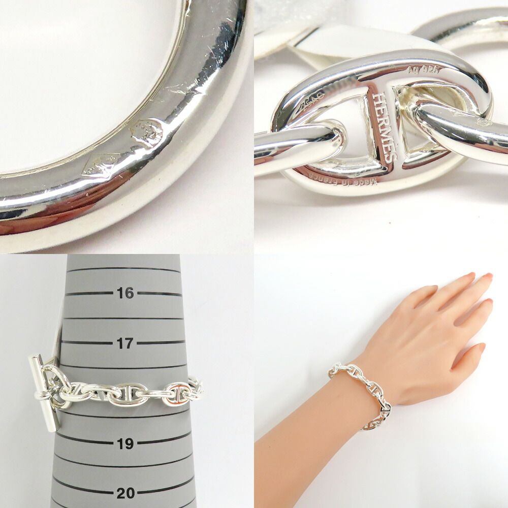 Hermes Bracelet Chaine D'ancre MM 17 Links Silver — view 8