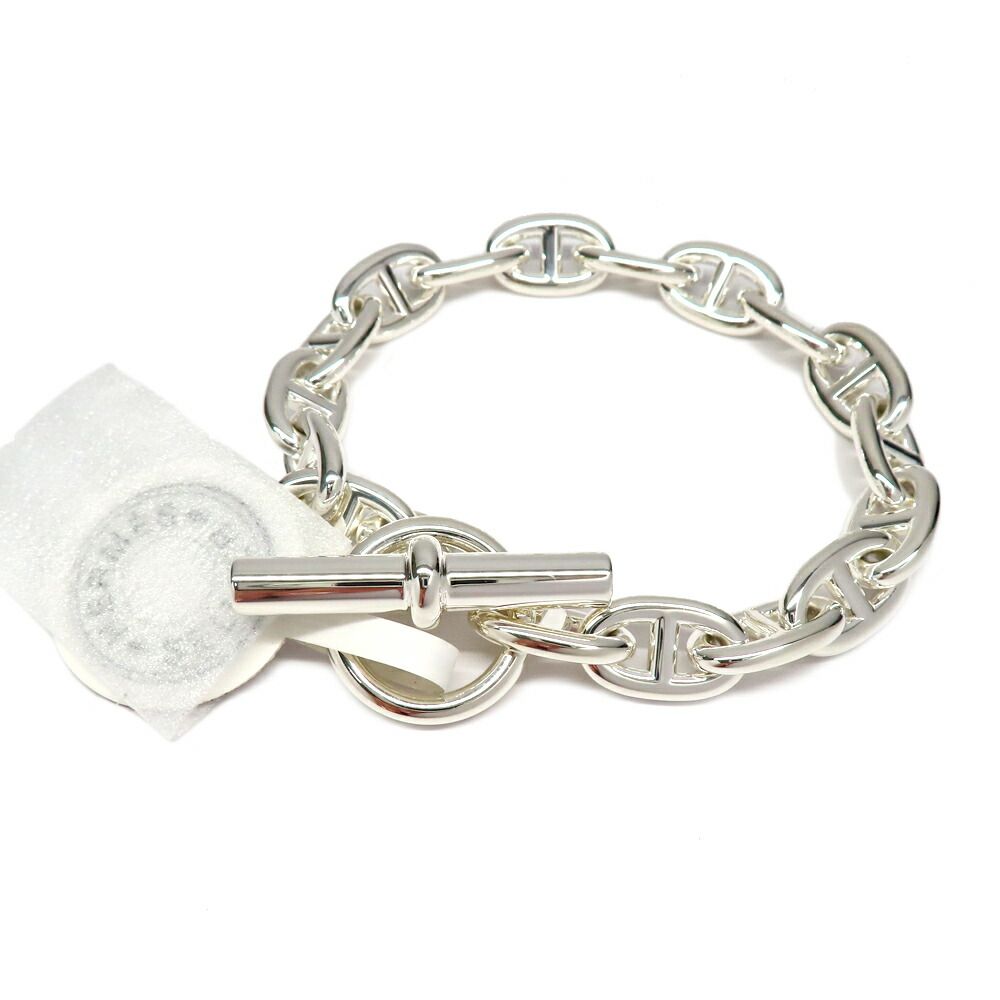 Hermes Bracelet Chaine D'ancre MM 17 Links Silver
