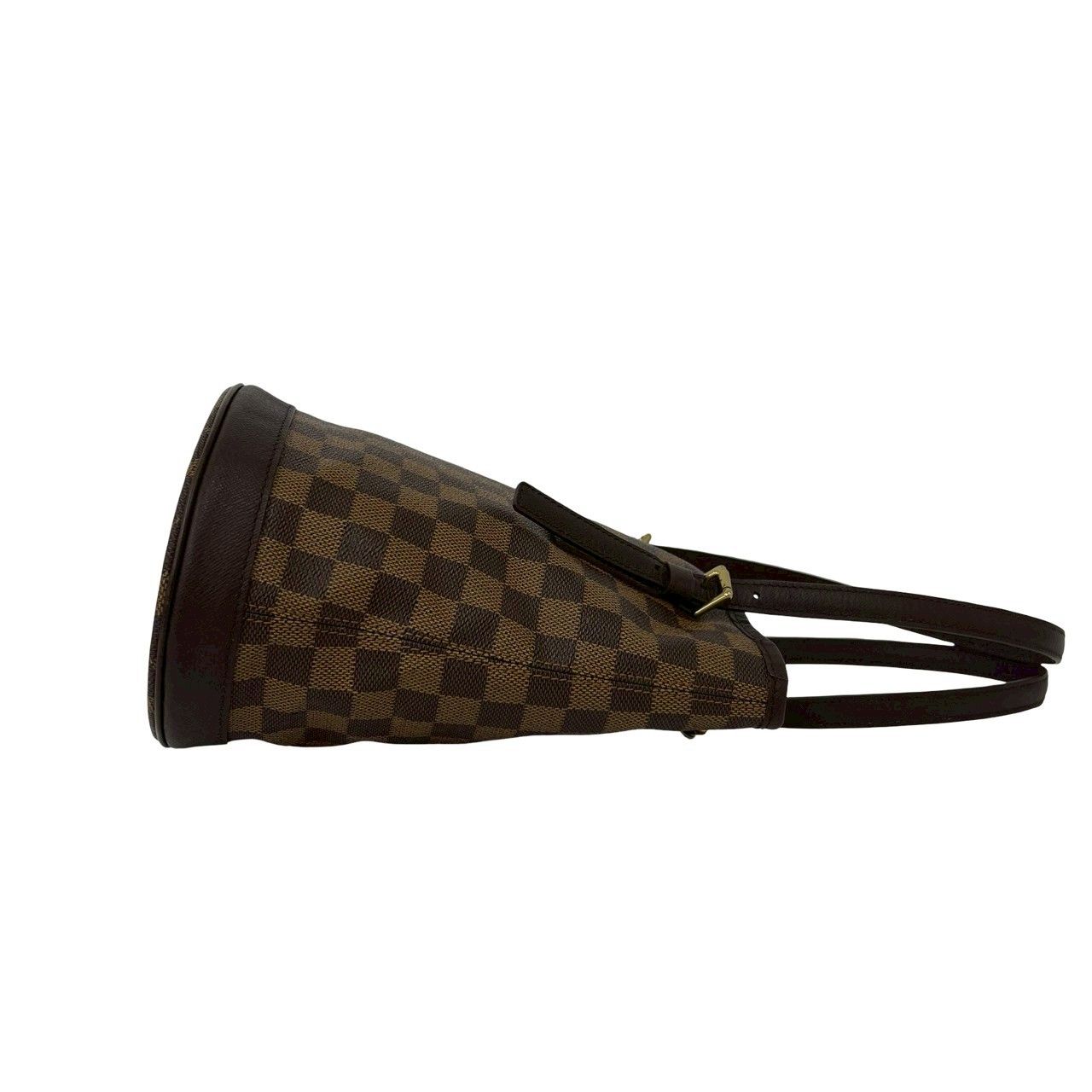Louis Vuitton Vintage Marais Damier Leather Handbag Mini Tote Brown — view 6