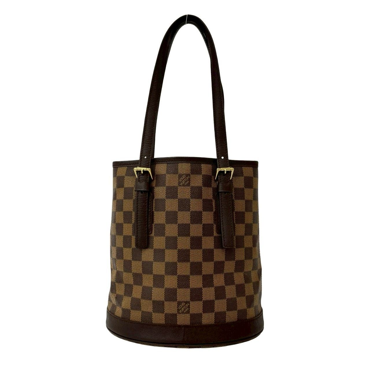 Louis Vuitton Vintage Marais Damier Leather Handbag Mini Tote Brown — view 3