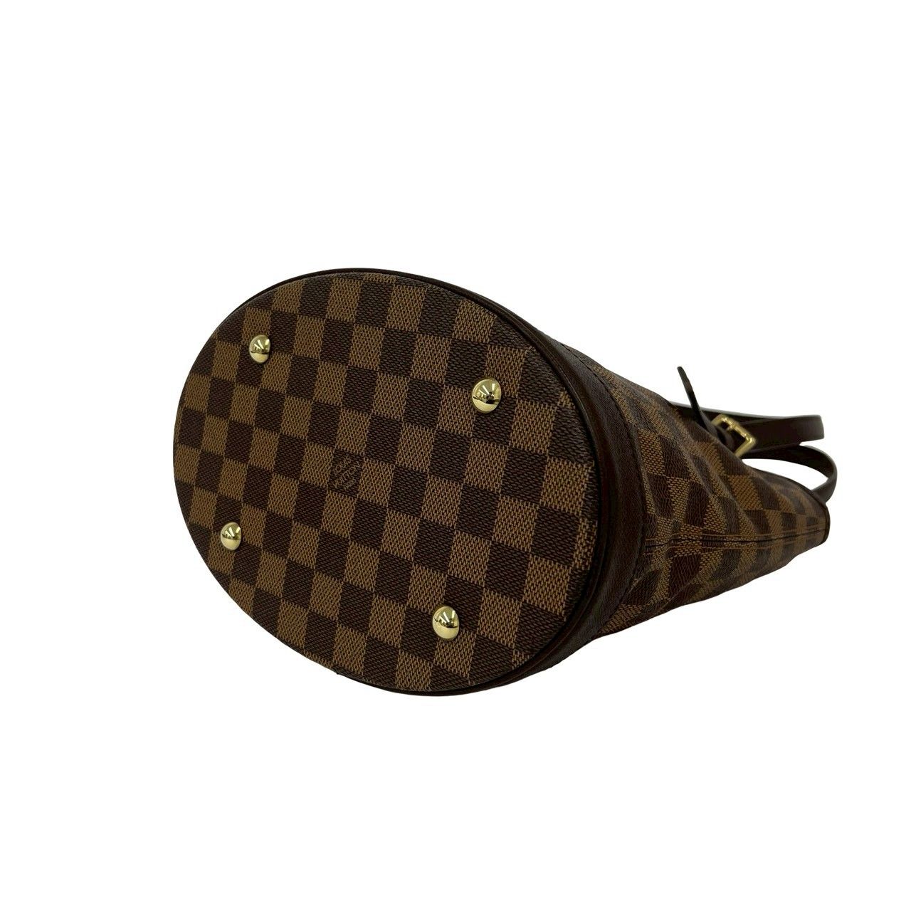 Louis Vuitton Vintage Marais Damier Leather Handbag Mini Tote Brown — view 8
