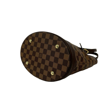 Louis Vuitton Vintage Marais Damier Leather Handbag Mini Tote Brown — view 8