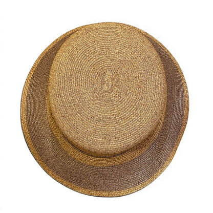 Hermes Motsch Pour Vintage Paper Straw Hat 57 Beige — view 5
