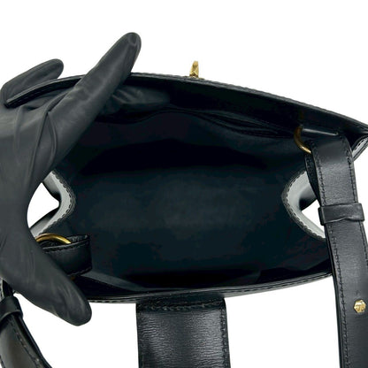 Louis Vuitton Vintage Cluny Epi Leather Shoulder Bag Crossbody Black Noir — view 9