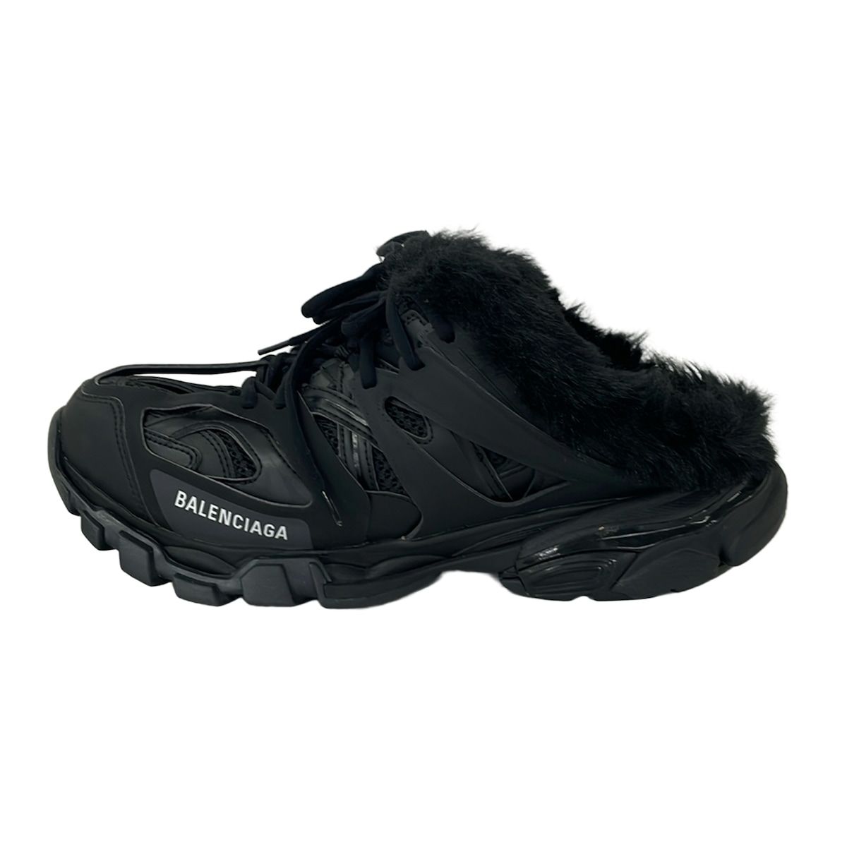 Balenciaga Sandals Black Faux