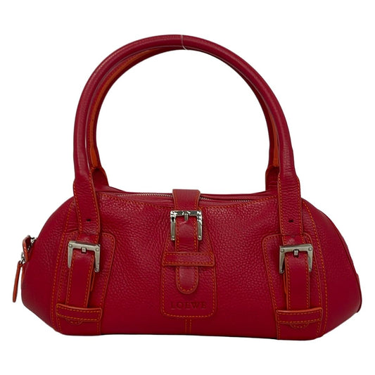 Loewe Handbag Senda Red Leather