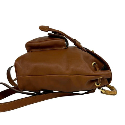Gucci Vintage Bamb Leather Mini Backpack Brown — view 6
