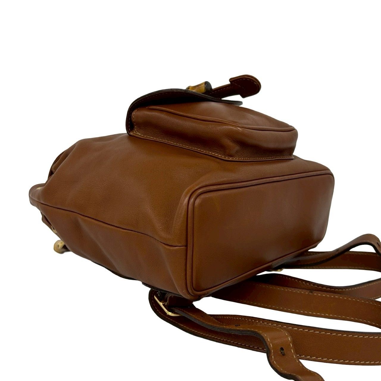 Gucci Vintage Bamb Leather Mini Backpack Brown — view 7
